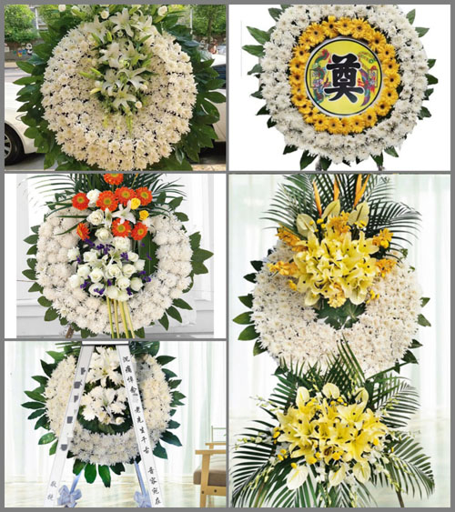 福建福州长乐市首占镇赤屿村花圈速递